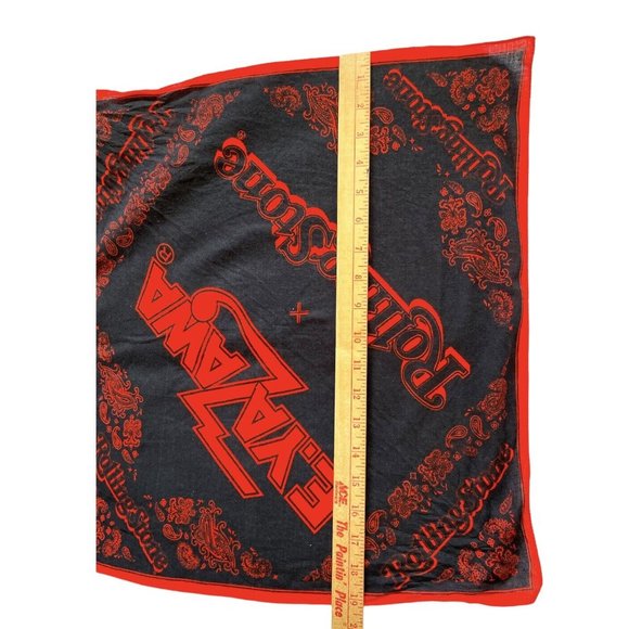 Rolling Stones Eikichi Yazawa Blood Red on Black Bandana - Picture 9 of 9